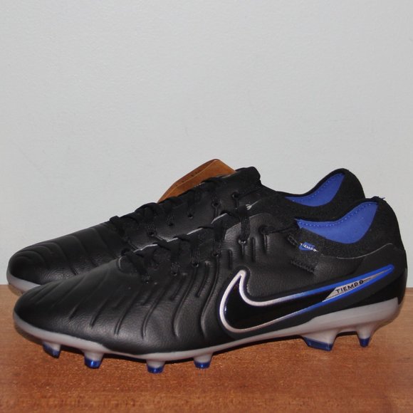 Nike Tiempo Legend 10 Pro FG Soccer Cleats Mens 9 Black Royal Blue main image 6